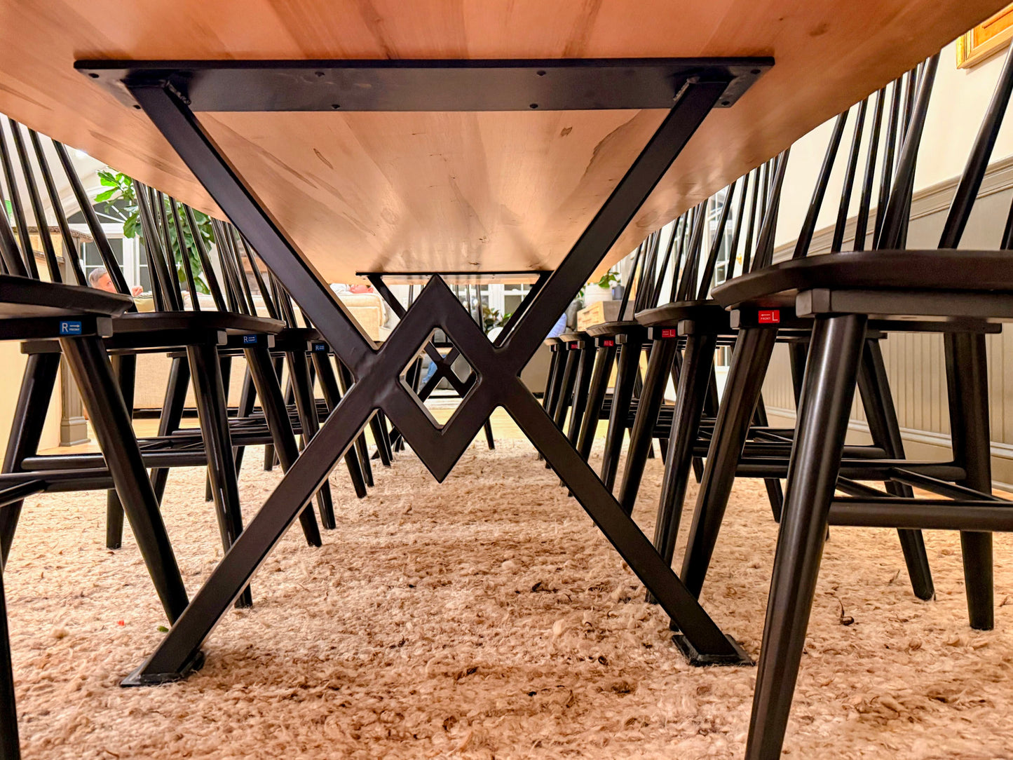 Walnut Wood Table (chairs not included) Table Gather Table Co.