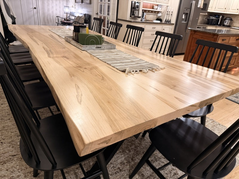 Ambrosia Maple Table with Live Edge (chairs not included) Table Gathered Table Co.