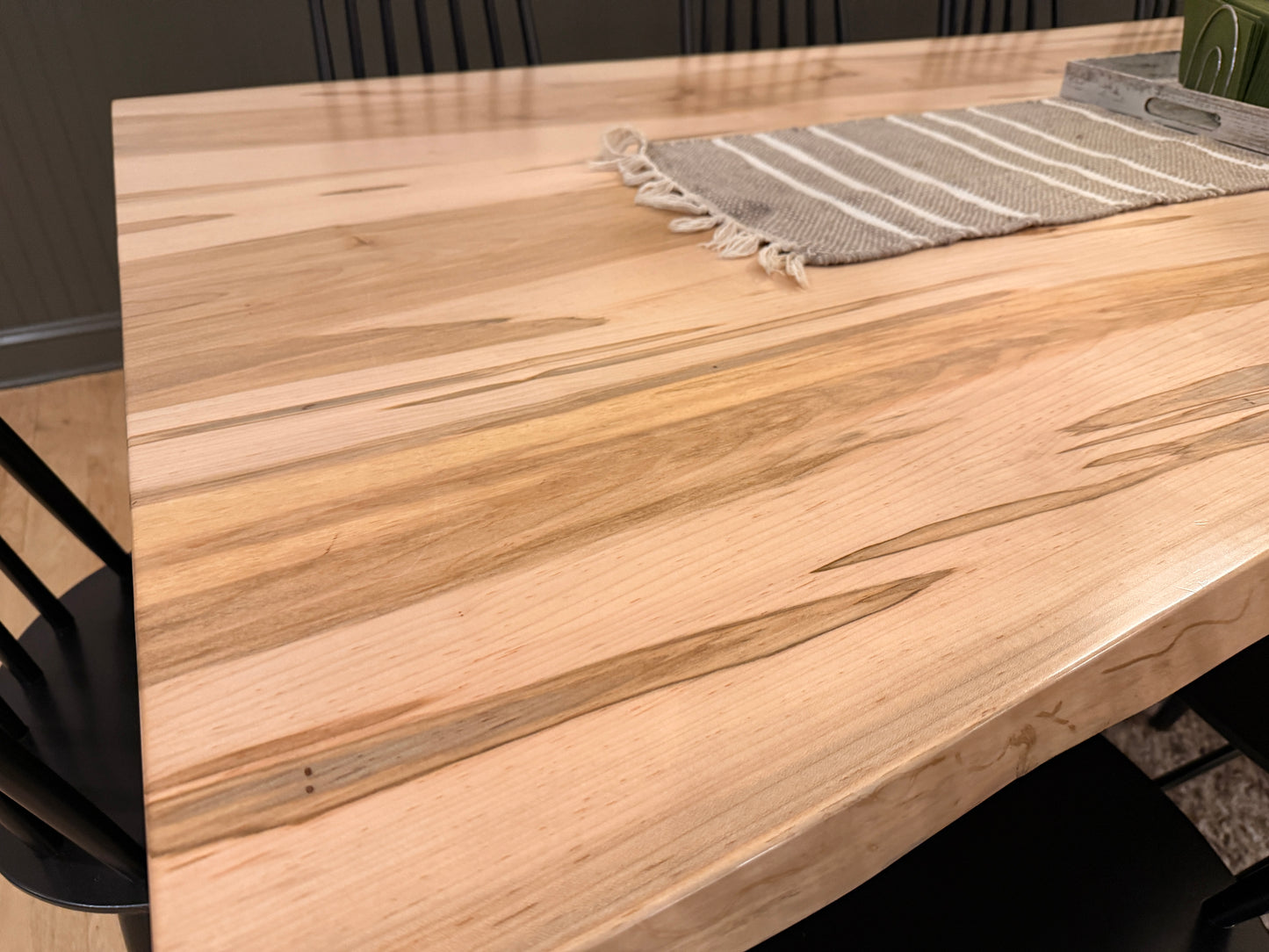 Ambrosia Maple Table with Live Edge (chairs not included) Table Gathered Table Co.