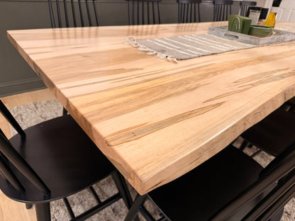 Ambrosia Maple Table with Live Edge (chairs not included) Table Gathered Table Co.