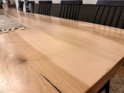 Ambrosia Maple Table with Live Edge (chairs not included) Table Gathered Table Co.
