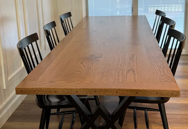 Walnut Wood Table (chairs not included) Table Gather Table Co.