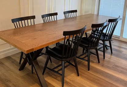 Walnut Wood Table (chairs not included) Table Gather Table Co.