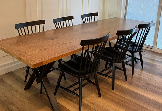 Walnut Wood Table (chairs not included) Table Gather Table Co.
