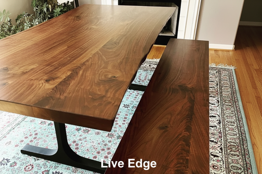 Walnut Wood Table (chairs not included) Table Gathered Table Co.